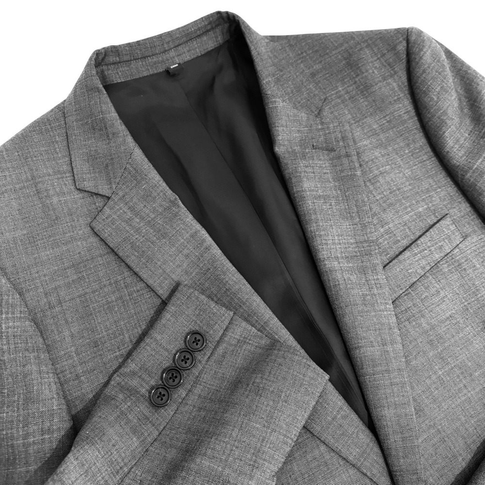 New J.Crew Thompson Blazer Jacket Men 42L Charcoal Gray Wool 2-Button Front Long